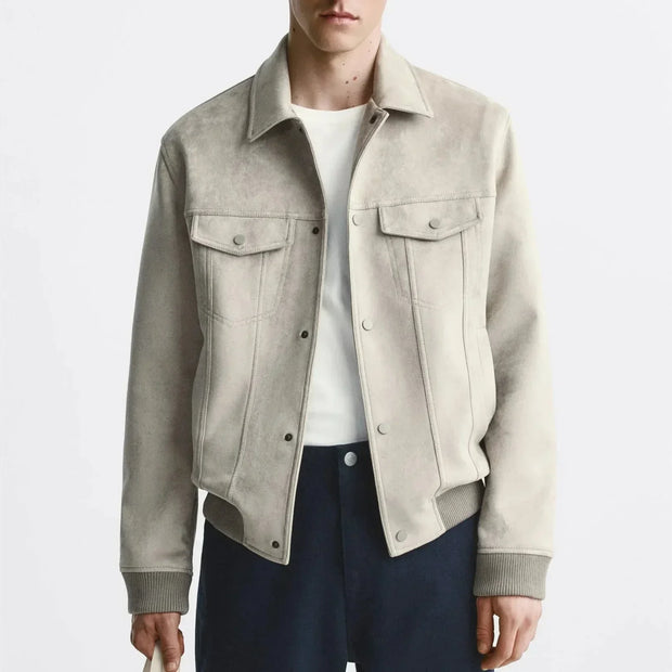Herrenjacke in Wildlederoptik - Marceau