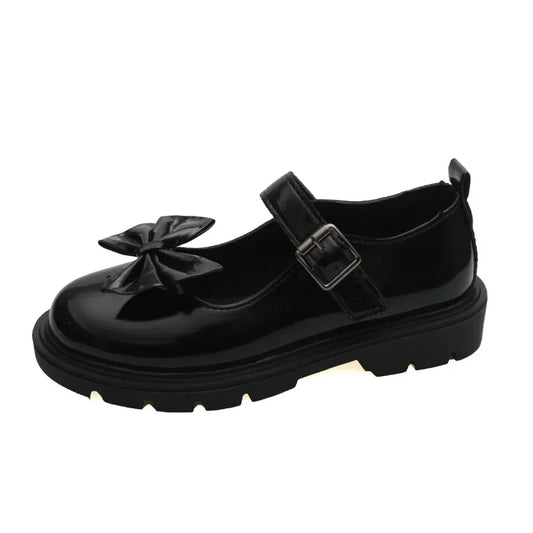 Elegante Damen Dirndl Schuhe mit Schleife - Emilia