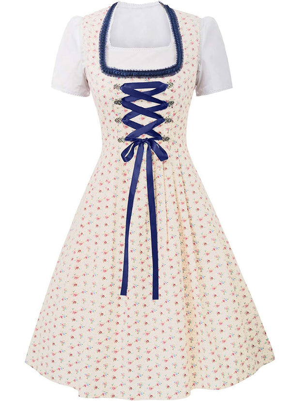 Damen Elegantes Midi Oktoberfest Dirndl Kleid - Anneliese