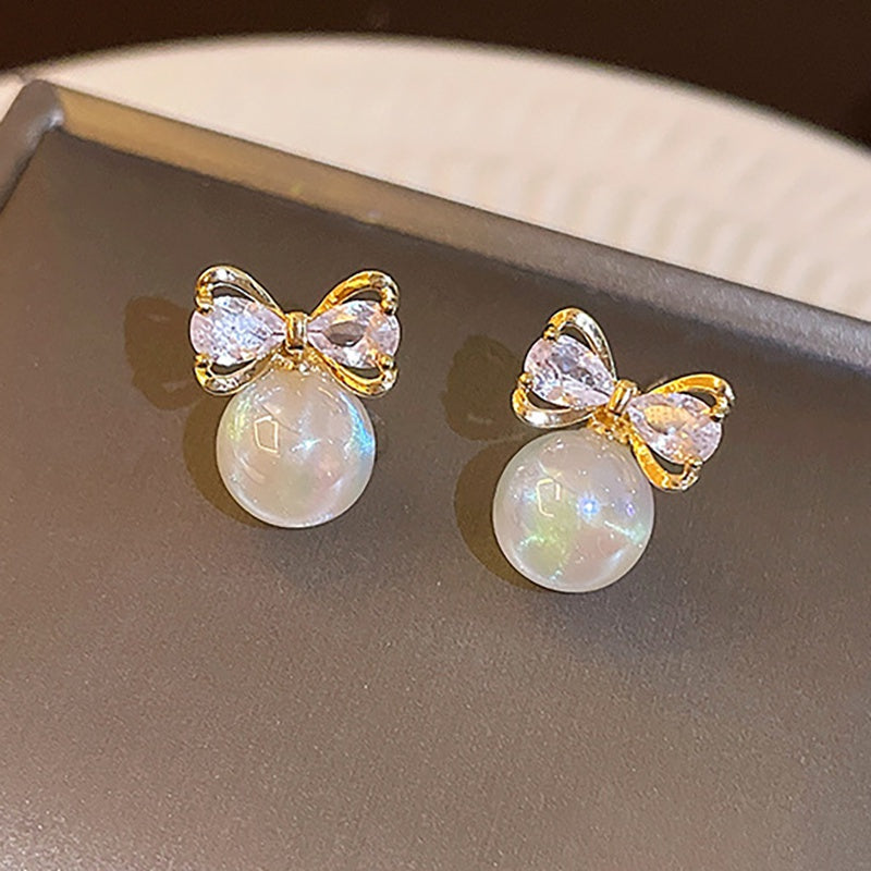 Perlenschuppen Ohrringe Jade Elegantes Goldband Mit Kristallen Pflegeleicht Vielseitig Für Anlass Und Alltag