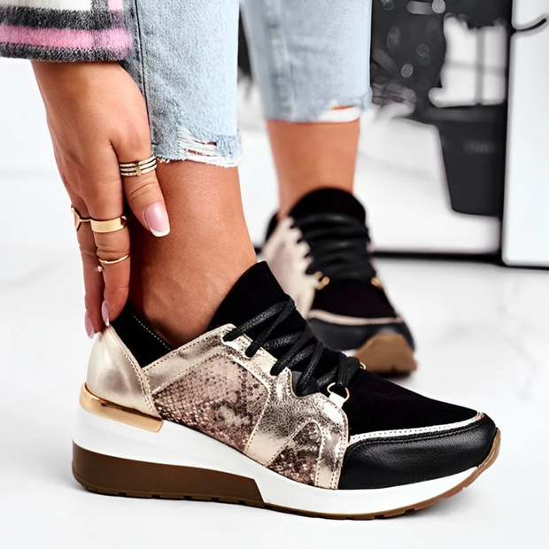 Mozana – Keilsneaker mit sportlichem Schnürverschluss