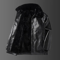 Vegane Lederjacke mit Kragen - Liam