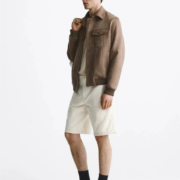 Herrenjacke in Wildlederoptik - Marceau