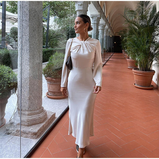 Renys - Langes Kleid mit offenem Rücken