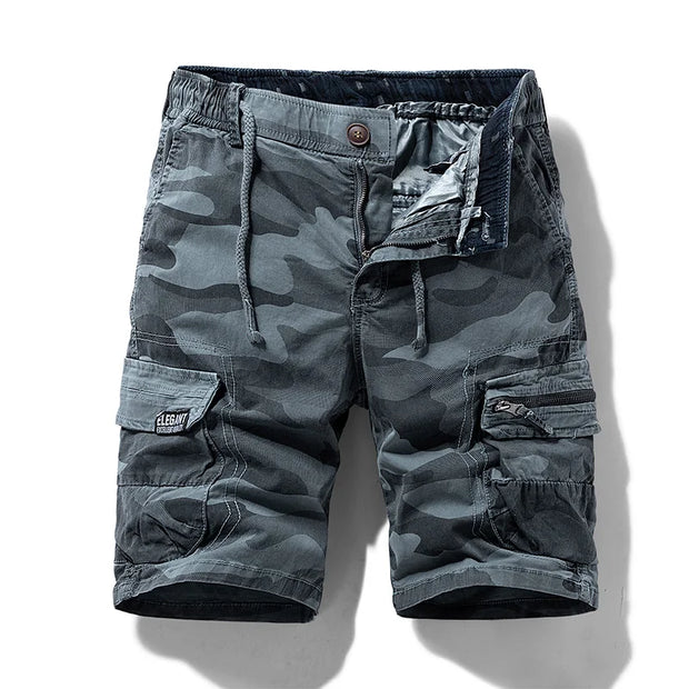 Tarnfarbene Cargo-Shorts mit mehreren Taschen für Männer - Ranger