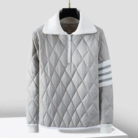 Wattiertes Sweatshirt mit Reißverschluss für Männer - Adam