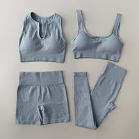 Eva 4-teiliges geripptes Yoga- und Workout-Set