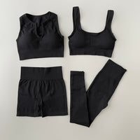 Eva 4-teiliges geripptes Yoga- und Workout-Set