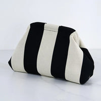 Women's gewebte Tasche Frühling Sommer Stil mit gestreiften Design