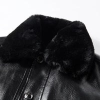 Vegane Lederjacke mit Kragen - Liam
