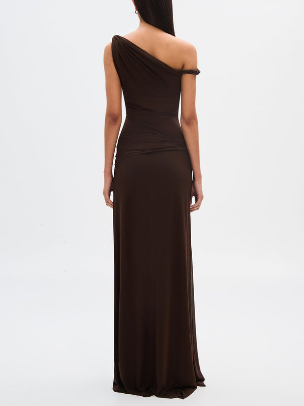 Elena - Langes Mesh-Kleid