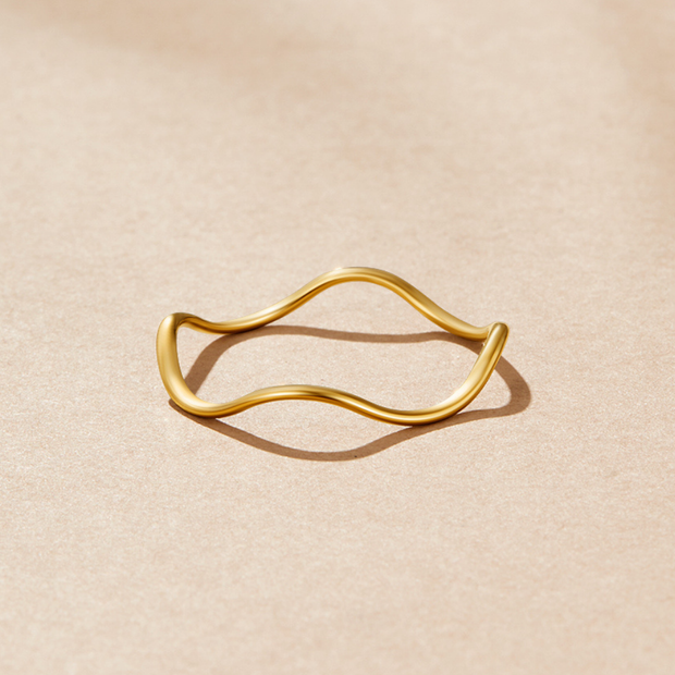 Minimalistischer Goldring Für Damen Aus Gelbgold Von Helga Eleganter Dünner Ring Für Alltag Und Layering