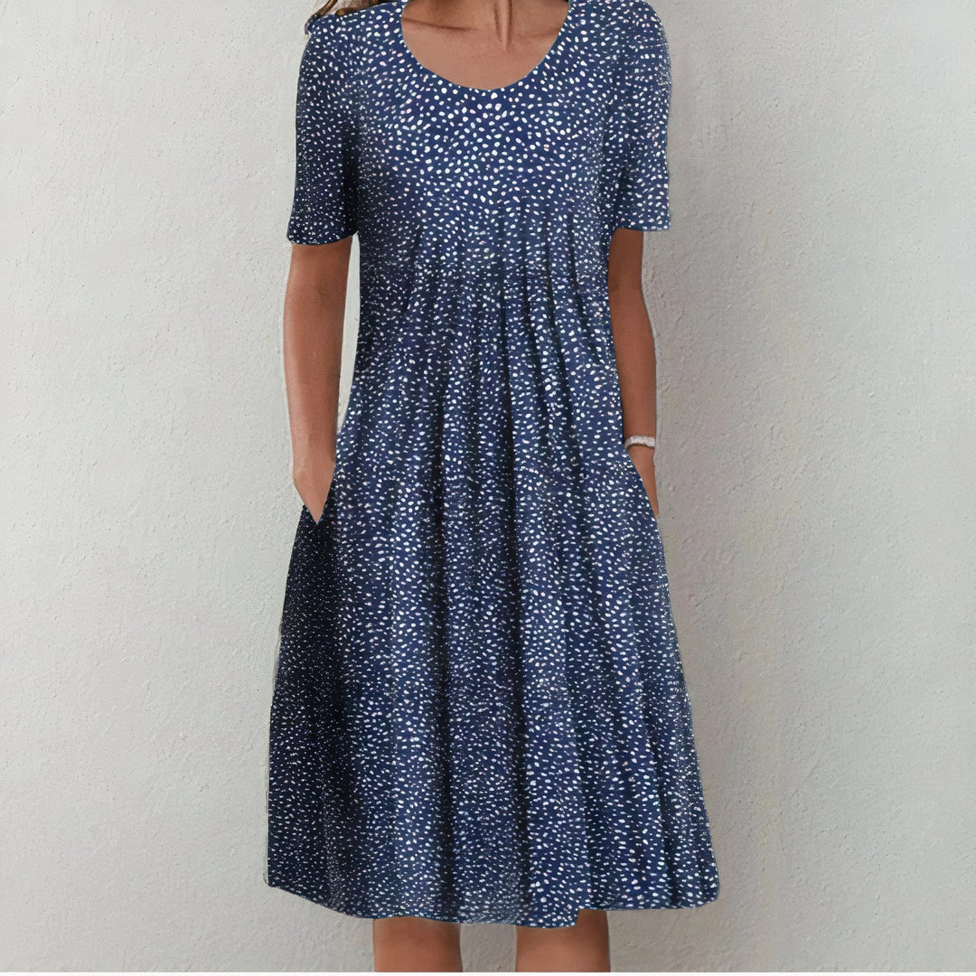 Damen Baumwollkleid elegant atmungsaktiv Sommer - Ulla