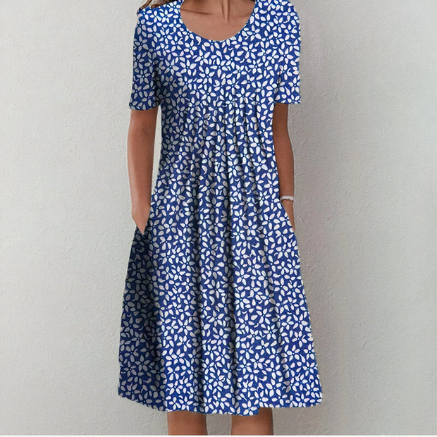 Damen Baumwollkleid elegant atmungsaktiv Sommer - Ulla