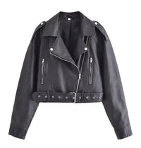 Lederjacke im Retro-Stil
