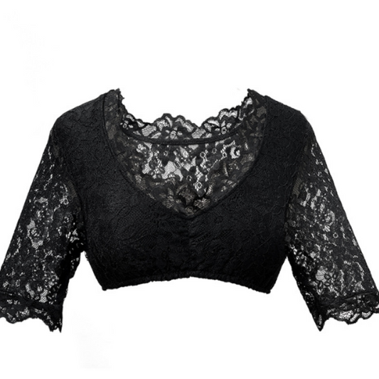 Damen Dirndlbluse mit Blumenmuster - Anneliese