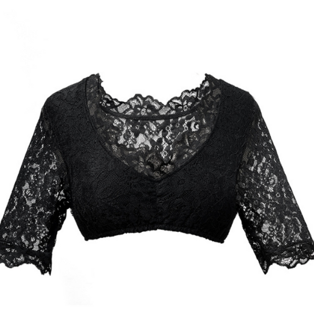 Damen Dirndlbluse mit Blumenmuster - Anneliese