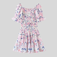 Madeline - Blumenkleid mit Puffärmeln