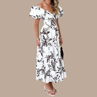 Bella - Langes Bohème-Kleid mit tief ausgeschnittenen Trägern