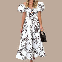 Bella - Langes Bohème-Kleid mit tief ausgeschnittenen Trägern