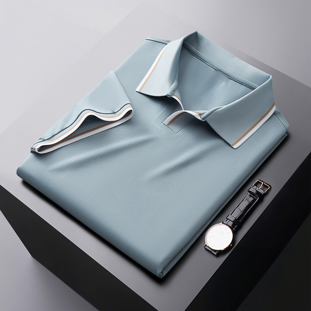 Ceran - Ungeknüpftes Poloshirt aus Seide