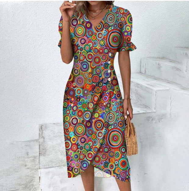 Piera - Feines Kleid mit Knöpfen