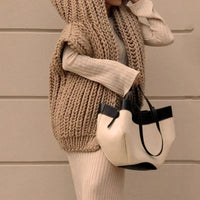 ZOIE - Grob gestrickte Strickweste mit Kapuze