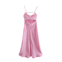 Riemchen-Maxikleid mit elegantem geradem Ausschnitt - Ashley
