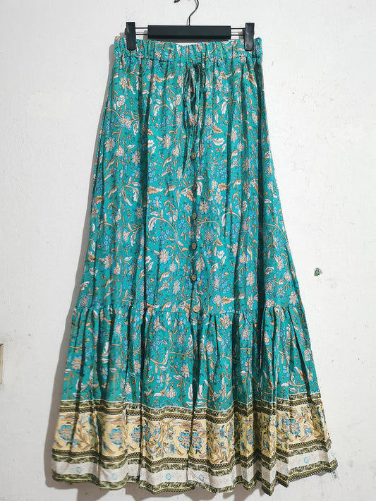 Damenrock mit hoher Taille und sommerlichem Schlitz - Liora