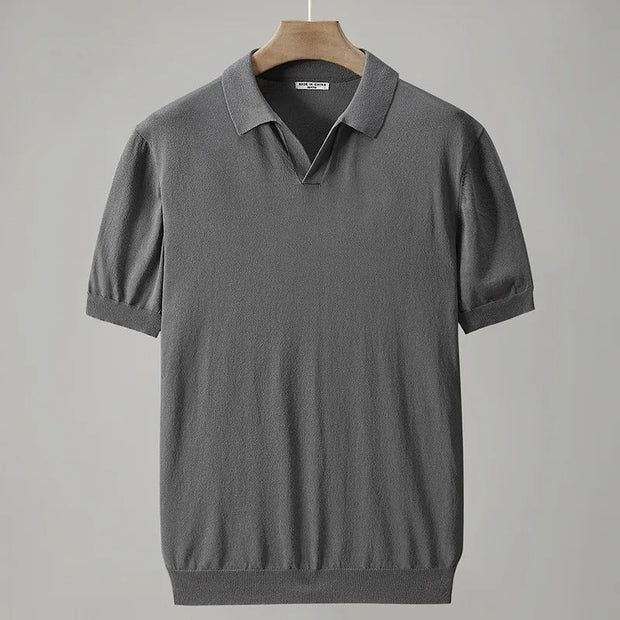 Anthon - Gestricktes Poloshirt