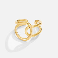 Damen Goldring Renata Eleganter Ring Aus Gold Mit Verschlungenem Design Symbolisiert Verbindung Und Bewegung