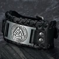 Viking-Lederarmband für Herren – Leif