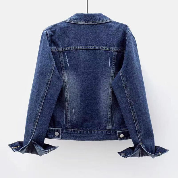 Kurze, taillierte Damen-Jeansjacke - Adelheid