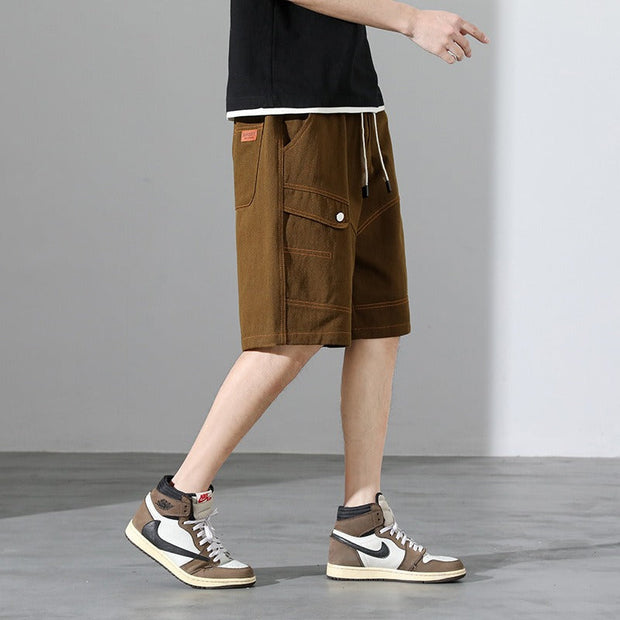 Herren-Shorts im urbanen Stil mit Kontrastnähten - Mateo