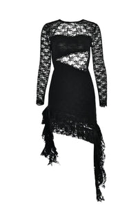 Vale - Minikleid aus Spitze mit Rüschen