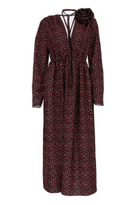 Bertha - Midikleid mit V-Ausschnitt und Blumen