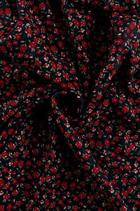 Bertha - Midikleid mit V-Ausschnitt und Blumen