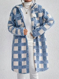 Langer Mantel mit Boule-Muster für Damen - Sereane