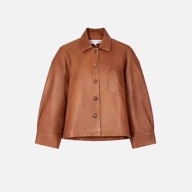 Lederjacke im Vintage-Stil