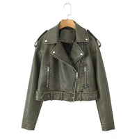 Waschbare Lederjacke mit Farbverlauf