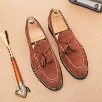 Herren-Slipper in Wildlederoptik mit Quasten - Marven