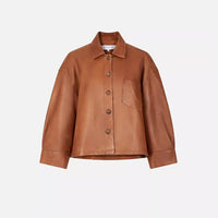 Lederjacke im Vintage-Stil