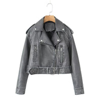 Waschbare Lederjacke mit Farbverlauf