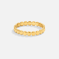 Goldring Für Damen Wilma Moderner Minimalistischer Ring Aus Gold Mit Geometrische Glieder Und Polierte Oberfläche