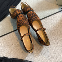 Damen Ballerina Pumps mit Riemen und Schnalle - Tatsuki