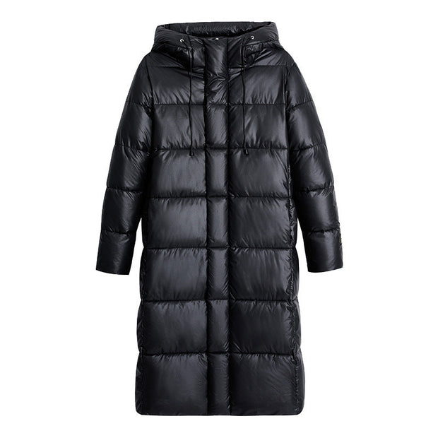 Lange Jacke mit Stepp-Effekt für Frauen - Eryndel