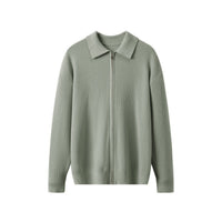 Herrenstrickjacke mit Kragen - Franco