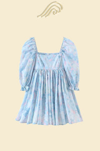 Mila - Bedrucktes Mini-Puppenkleid mit Rüschen
