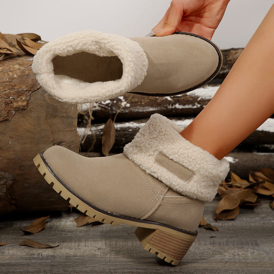 Damenstiefelette mit flauschigem Futter - Lurean
