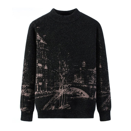 Dicker Herren-Strickpullover Urban-Effekt - Naël